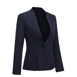 Yunclos Women's Black Business‎ Suit Blazer Jacket - Size S